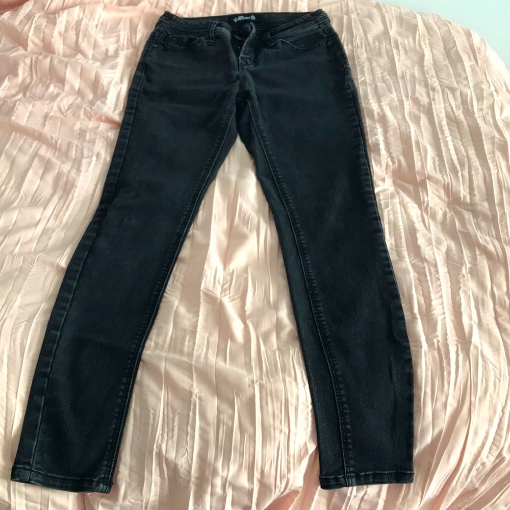 Black Wallflower straight leg jeans jegging junior